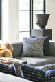 Elegant interior detail featuring Bay Street fabric by Scott Yetman, photographed by Drew Hadley at Yetman's Florida home. This sophisticated woven textile showcases a subtle textured pattern and luxurious finish, ideal for upholstery and drapery. The fabric blends timeless style with modern elegance, enhancing both contemporary and classic decor in residential and commercial settings.
